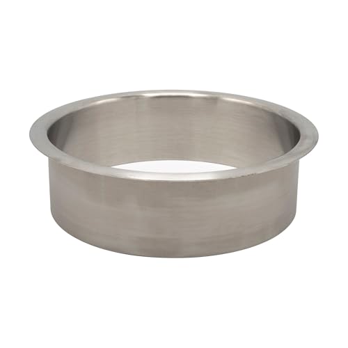 Outwater 6" (Nominal) Diameter x 2" Height 304 Polished Stainless Steel Trash Grommets for Countertop Inserted Trash Chutes - size: 6in. Dia x 2in. H