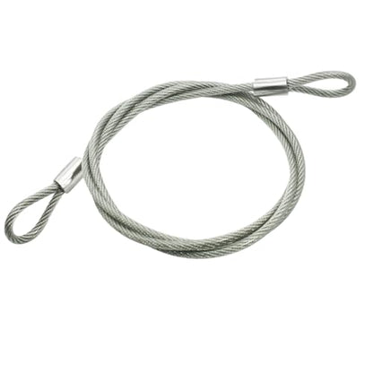 5FT 6mm Stainless Steel Security Cable Lock,Braided Steel Vinyl Coated Safety Cable Luggage Lock,Flexible Steel Cable Security Wire Rope Double Loop,Clear - color: Clear, size: 6mm-5ft(1pcs)