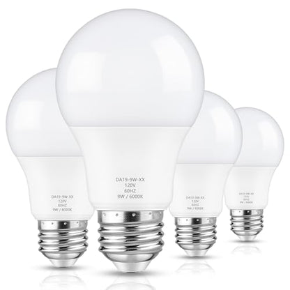 Maylaywood A19 LED Light Bulb 60W Equivalent, Dimmable 6000K Cool White - color: Cool White