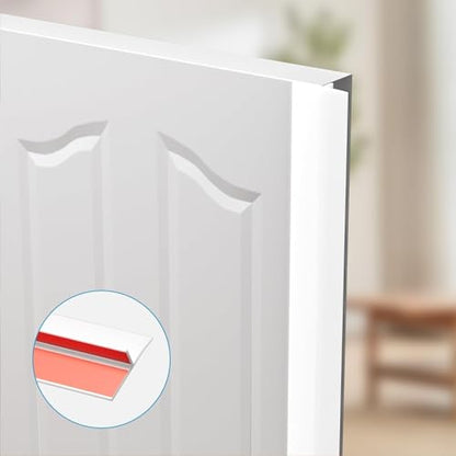 Elvone T-Shaped Weather Stripping Seal, White Silicone, 1.97 in x 40 ft - color: White, size: 40FTX1.97IN