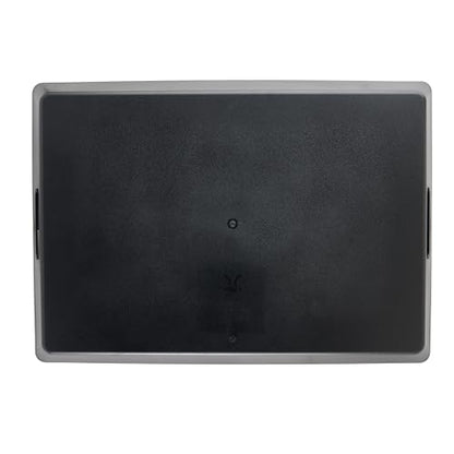 G.E.T. 17" x 24" Black Non-Skid Healthcare Abs Room Service Tray