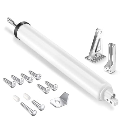 White Storm Door Closer, Pneumatic Screen Door Closer with Hold Open - size: White