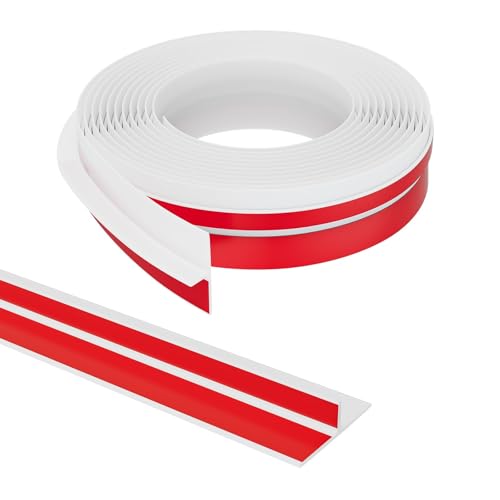 Elvone T-Shaped Weather Stripping Seal, White Silicone, 1.97 in x 40 ft - color: White, size: 40FTX1.97IN
