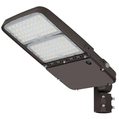 LED Parking Lot Light 300W/240W/200W Adjustable with Dusk to Dawn - size: 300W-Slip Fit-1Pack