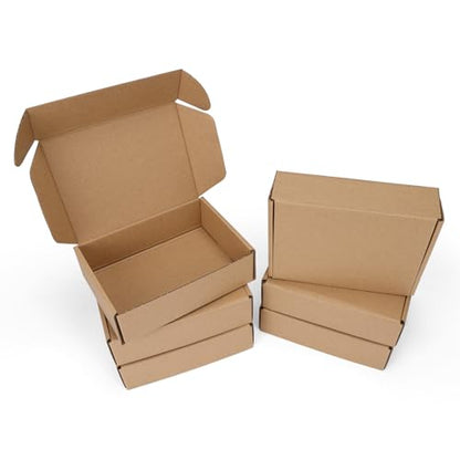 PHAREGE 6 Pack 7x5x2 inch Small Shipping Boxes, Brown Mailing Boxes - color: Brown, size: 7x5x2 inch 6 Pack
