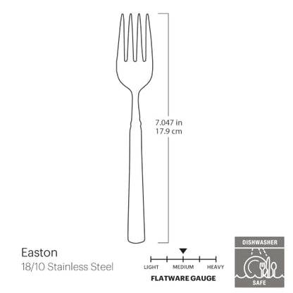 Oneida Silverware Easton 18/10 Flatware Salad Forks Set for 4, (4-Piece) - style: Salad Forks, Set of 4