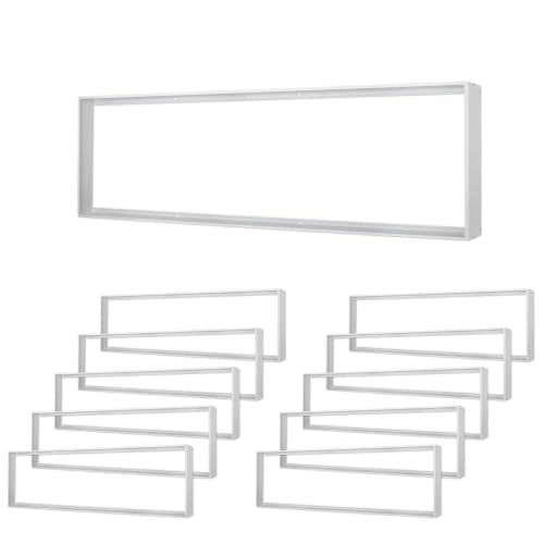 10-Pack 1x4 Surface Mount Kit for LED Flat Panel Light-Aluminum Ceiling Frame for 12 x 48 x 3.13 inch Good for Edge-Lit and Back Lit Panel - color: 1*4, size: 10 Pack