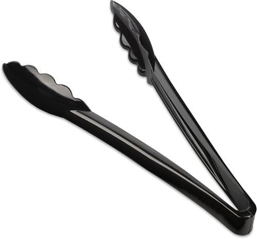 Carlisle FoodService Products 470903 Carly Salad Tong, 9" Utility Tong, Black, 1 Pack - color: Black, size: 9" Utility Tong, style: 1 Pack