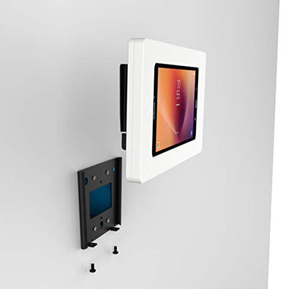 VidaMount White Enclosure and Fixed VESA Slim Wall Mount [Bundle] Compatible with Samsung Galaxy Tab A 8.0 (2017) - color: White, size: Galaxy Tab A 8.0 (2017)