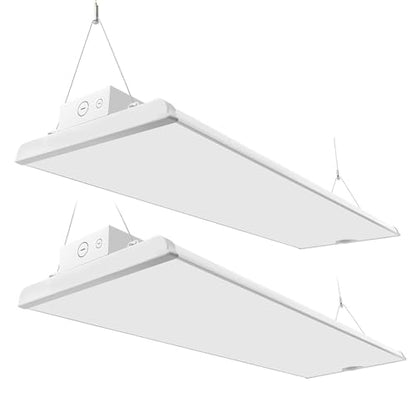 Konlite Pack of 2 ALTA LED High Bay Light - 4FT - 225W/195W/175W - 37,600 Lumens - 5000K/4000K Selectable - 120-277V - 600W Metal Halide Equal - size: 2 PACK - 225W/195W/175W