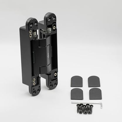 Self-Closing Hidden Hinge – Heavy-Duty Metal, Durable, Concealed Design, Supports Commercial & Residential Doors, Suitable for Interior & Exterior Use (1)