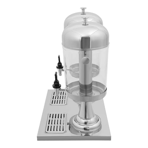 4.22 Gallon Beverage Dispenser with Stand and Ice Core, Commercial Cold Beverage Container with Spigot Drink Jug Stainless Steel Drink Dispensers for Parties Bars Restaurants - size: 16L/4.22Gal— Double Barrel