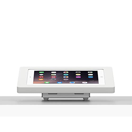 VidaMount White Enclosure and Fixed Tilted 15° Desk/Surface Mount [Bundle] Compatible with iPad 2/3/4 - color: White, size: iPad 2/3/4
