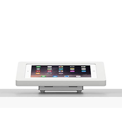 VidaMount White Enclosure and Fixed Tilted 15° Desk/Surface Mount [Bundle] Compatible with iPad 2/3/4 - color: White, size: iPad 2/3/4