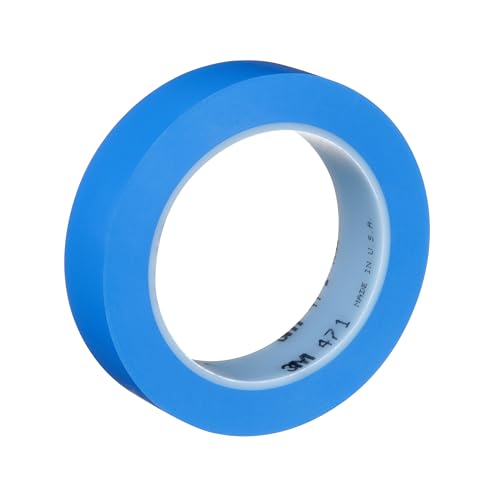 3M Vinyl Tape 471, 1 in x 36 yd, Blue, 1 Roll - size: 1 in x 36 yd, style: 1 Roll
