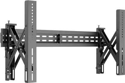 Mount Plus POP-48T 1x2 Pop Out Video Wall Mount System for 37 to 70" TVs | TV Menu Board | Max VESA 600x400 | Commercial Grade 154 Lbs | Anti-Theft Protection | Full Extension to 8.7" - size: 1x2