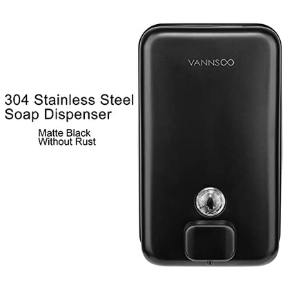 Wall Mounted Commercial Soap Dispenser Bathroom, Vertical Black - color: Vertical Black