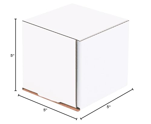 BOX USA Shipping Boxes Small 5"L x 5"W x 5"H, 50-Pack | Corrugated Cardboard Box for Packing, Moving and Storage - size: (028) 5" x 5" x 5", 50-Pack