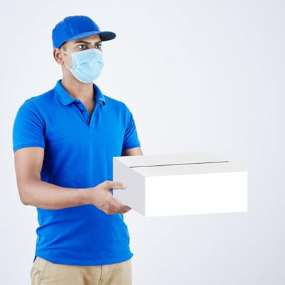Calenzana 10x6x4 Shipping Boxes Set of 25, White Corrugated Cardboard Box for Mailing Small Business Packing Gifts - size: 10x6x4, style: 25 Pack