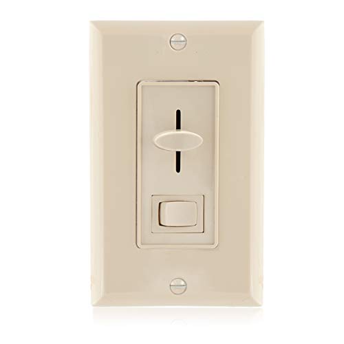 Maxxima LED Dimmer Electrical Light Switch, Ivory, 3-Way/Single Pole Use - color: Ivory