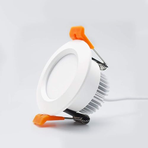2 Inch LED Downlight, Recessed Lighting Dimmable Ceiling Light, 3W, 2700K Ultra Warm White, CRI80 with LED Driver(35W Halogen Equivalent), 1 Pack - color: Ultra Warm White, size: White/1 Pack