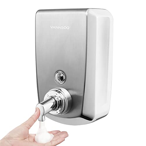 Commercial Wall Mount Stainless Steel Foam Soap Dispenser - size: 1200ml (H9)