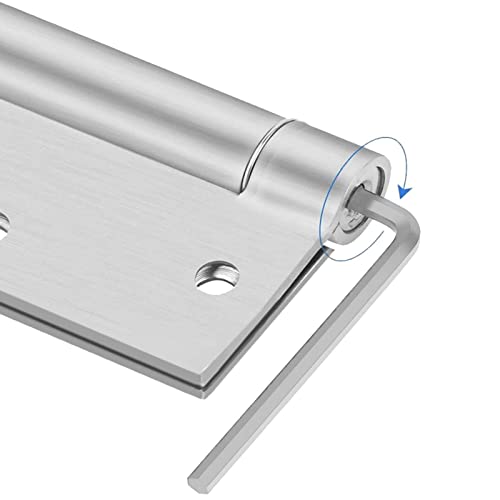 3.5" Self Closing Stainless Steel Hinges, 2 Pack - color: Silver-2PACK