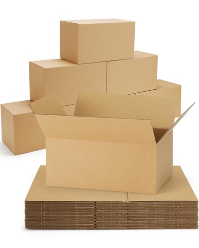 40-Pack-Small-Shipping-Boxes-9x6x4, Corrugated-Cardboard-Boxes-for-Packaging-Small-Business, Brown-Boxes-Mailers - color: Brown, size: 9x6x4 inches