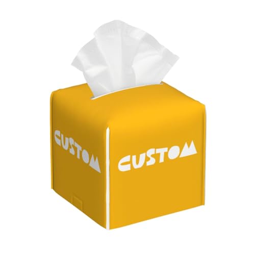 Personalized Design Custom Square Tissue Boxes 5.2"x5.2"x5.2" for Bathroom Vanity Countertop Table - color: Personalized Design Custom