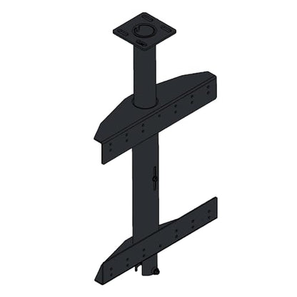 Peerless-AV Commercial Display Ceiling Mounting Kit and Ceiling Mount Column with Ceiling Plate and Bracket, Fits 32" to 65" Restaurant Displays, Airport Screens, Retail Signage and Hotel TVs