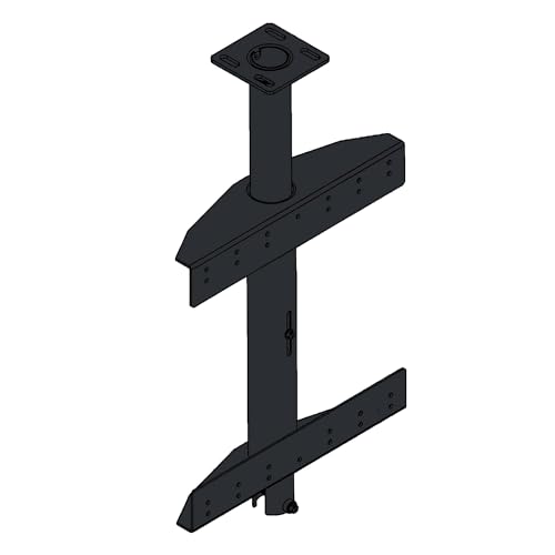 Peerless-AV Commercial Display Ceiling Mounting Kit and Ceiling Mount Column with Ceiling Plate and Bracket, Fits 32" to 65" Restaurant Displays, Airport Screens, Retail Signage and Hotel TVs