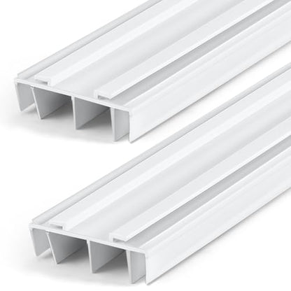 Pangda 2 Pcs Under Door Seal Door Bottom Seal 36" Long 1 3/4" Wide, White - color: White