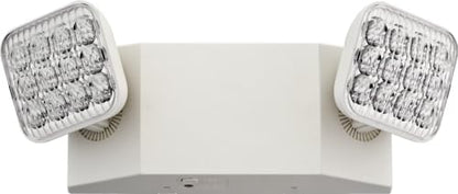 Lithonia Lighting Basics LED Emergency Light, Adjustable Heads 120/277V 4Pk - size: Generation 3 (White, 4-Pack), style: Square Lamp