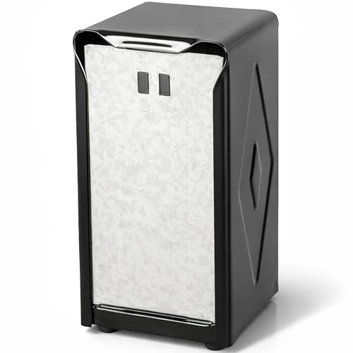 San Jamar H900BK Table Top Tall Napkin Dispenser, Black
