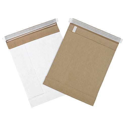Aviditi White Self-Seal Padded Mailers, 7 1/4" x 12", Peel and Seal Closure, Fiber Cushioned Envelopes for Protecting Items During Shipping and Mailing, Case of 25 - color: White