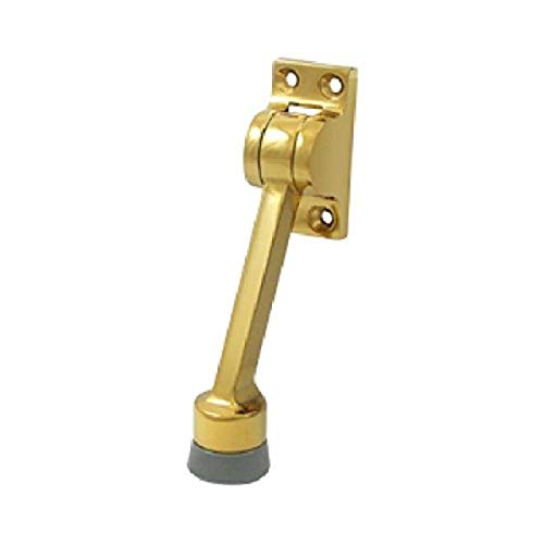 Deltana DHK4CR003 Solid Brass 4-Inch Kick Down Holder - color: Lifetime Polished Brass