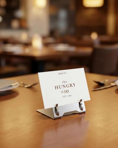 10 Pack Stainless Steel Card Holders, Waterproof Small Sign Holder 1.38 in