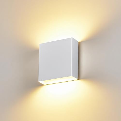 Bright Silver Up and Down Wall Sconce, 18W Dimmable 5%-100%, 5CCT 2700K-5000K Modern Wall Light, CRI90+, 120V-277V ETL FCC Certified, Indoor Outdoor Porch Living Room Wall Lamp - color: Silver, size: 1pack