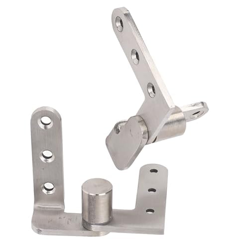 Eujgoov Door Pivot Hinges, Heavy Duty Stainless Steel 270 Degree Rotating Inset Hinge with Maximum Load 130lbs for Cabinets and Cafe Doors