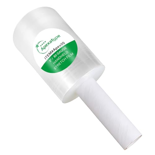 Plastic Shrink Wrap Roll, 5" x 1200', 1 Roll