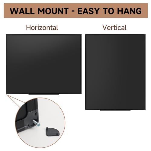 SELEAD Magnetic Chalkboard 60 x 48 Inches - Black Aluminum Frame - size: 60"W x 48"H