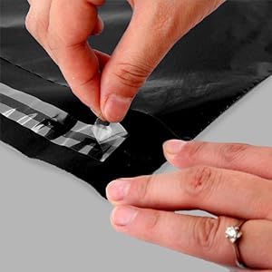 iMBAPrice Black Poly Mailers 10x13 Inch 200 Pack I Size #4 Self-Seal, Waterproof, Tear-Resistant, For Clothing & Small Business Packaging - color: Black, size: 10" X 13"
