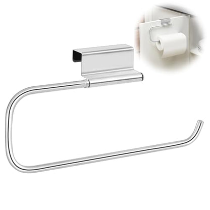 Yaocom 12.4 Inches Cabinet Door Paper Towel Holder, Silver - color: Silver