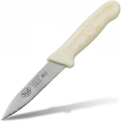 Winco 3 1/2" White Serrated Plastic Paring Knife (Set of 2) - color: White, size: 3.5", style: Serrated