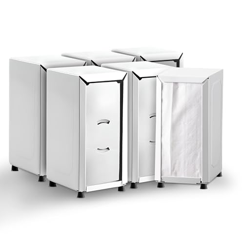 OCS Parts 6-Pack Two-Sided Tall-Fold Napkin Dispensers | White - color: White
