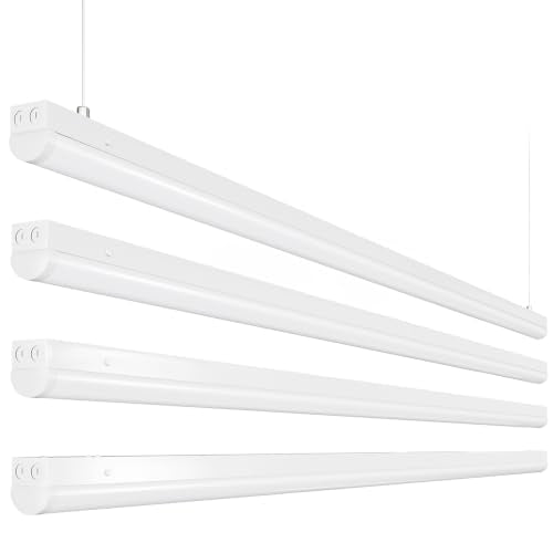 8ft LED Linear Strip Lights 100/80/60W, 30/40/5000K Garage Light - color: Suspended Mount, size: 8FT-4P