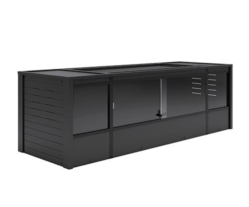 New Age Pet® ECOFLEX® 72" Mojave Reptile Enclosure, Jumbo, Black - color: Black, size: Jumbo