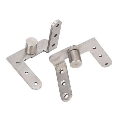 Eujgoov Door Pivot Hinges, Heavy Duty Stainless Steel 270 Degree Rotating Inset Hinge with Maximum Load 130lbs for Cabinets and Cafe Doors