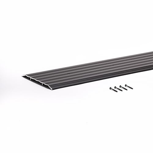 Aluminum Thresholds Extra Width 5"-6"-7"-8" Inch - Residential/Commercial use. Saddle/Handicap Easy Installing and Accessible/Fireproof Rated high-Quality (8"x36") - size: 8"x36"
