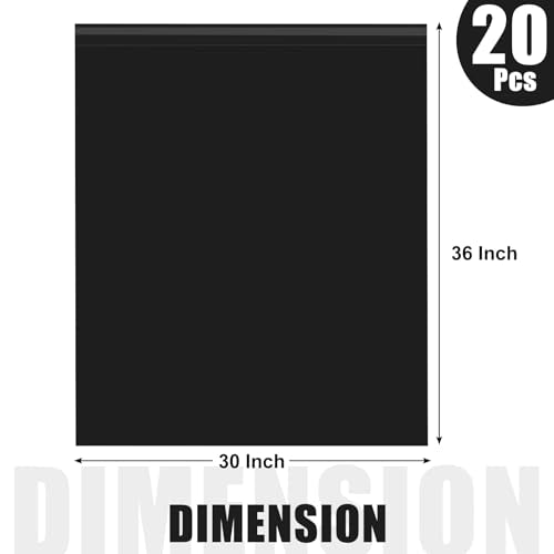 Cholemy 20 Pcs Large Poly Mailers 30 x 36 Inch Envelopes Shipping Bags Tear Proof Polyethylene Mailers Strong Self Adhesive Waterproof Privacy Shielded and Tear Proof Postage Postal Envelopes